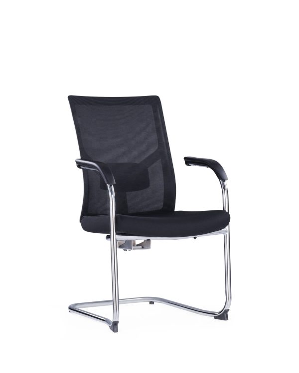 Sledged Wedged Office Mesh Chair